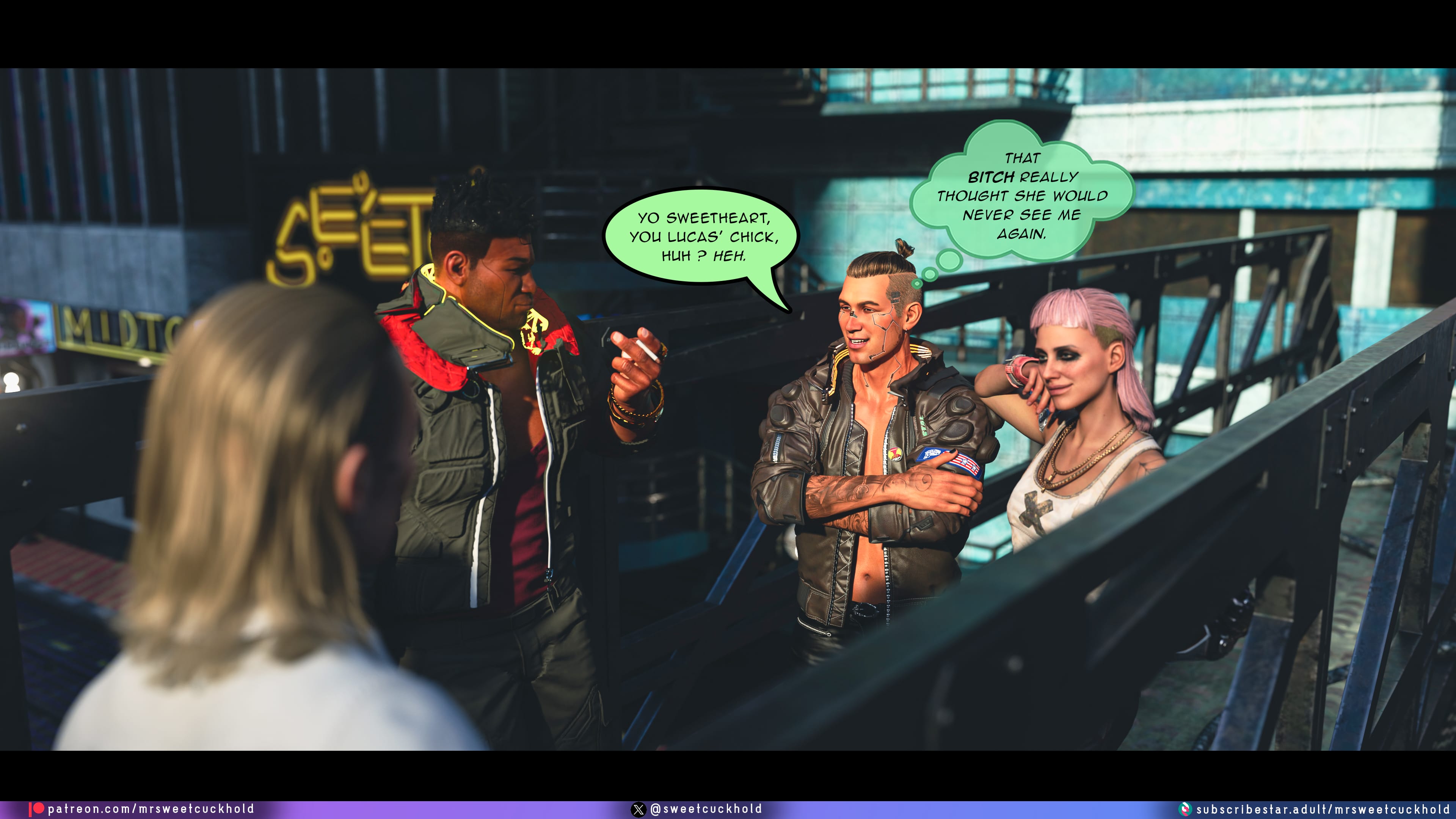 Street Corruption (Cyberpunk 2077) [Mr.SweetCuckhold] Chapter 2 Page 34