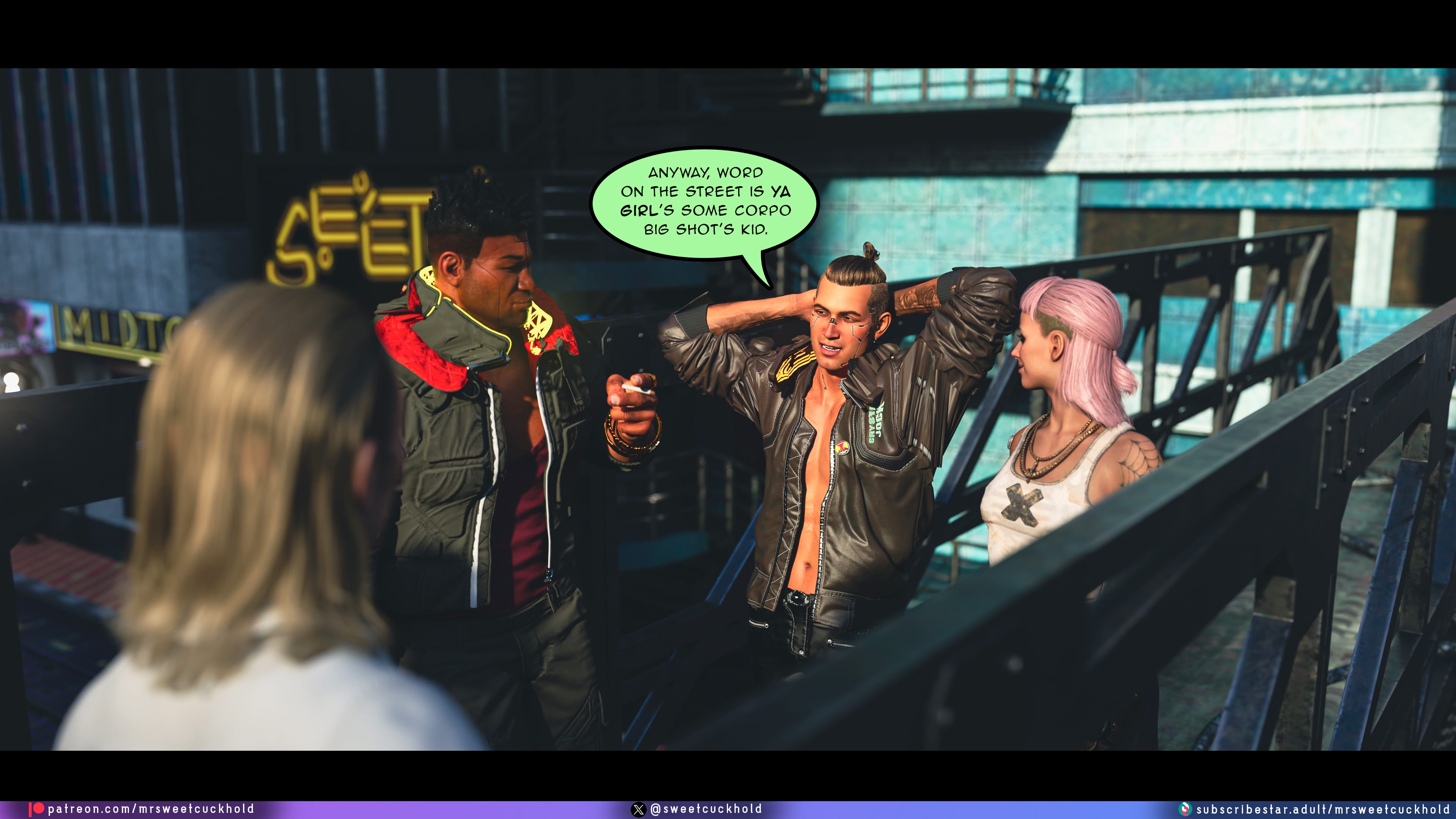 Street Corruption (Cyberpunk 2077) [Mr.SweetCuckhold] Chapter 2 Page 37