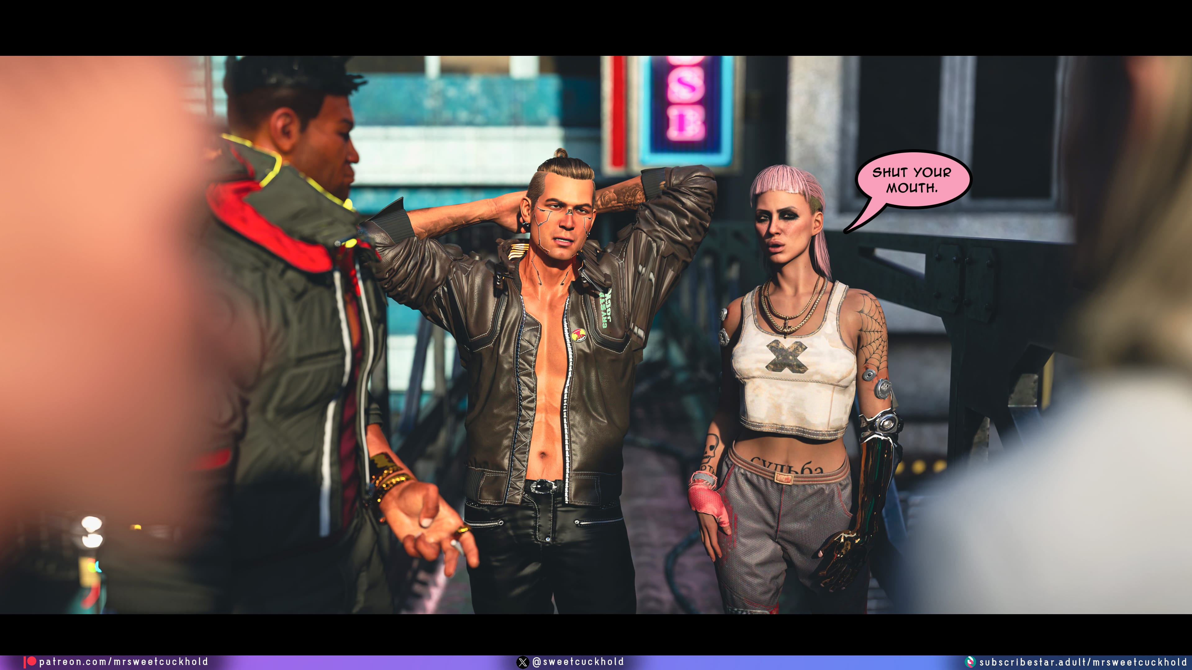 Street Corruption (Cyberpunk 2077) [Mr.SweetCuckhold] Chapter 2 Page 39