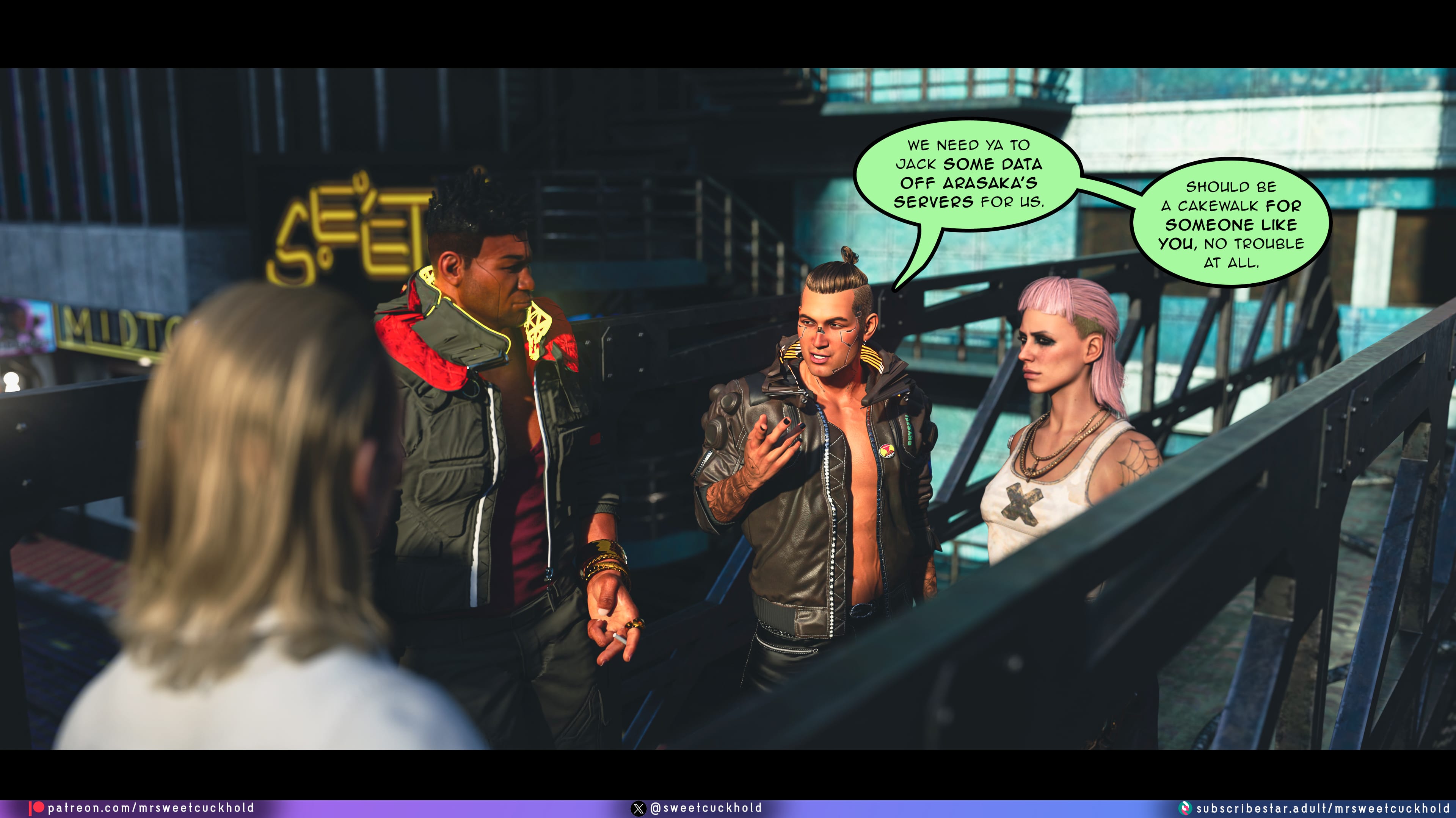 Street Corruption (Cyberpunk 2077) [Mr.SweetCuckhold] Chapter 2 Page 40