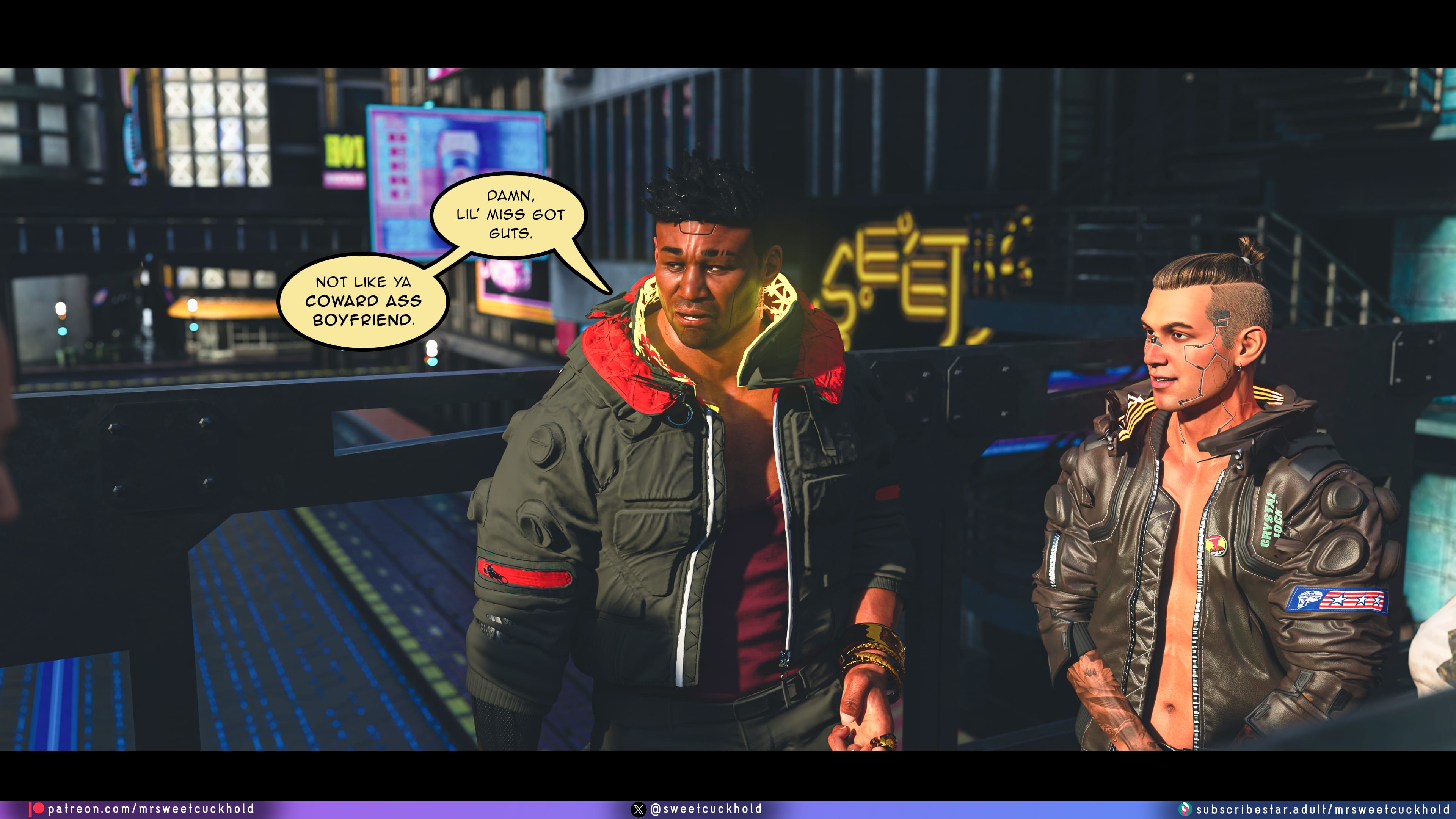 Street Corruption (Cyberpunk 2077) [Mr.SweetCuckhold] Chapter 2 Page 44