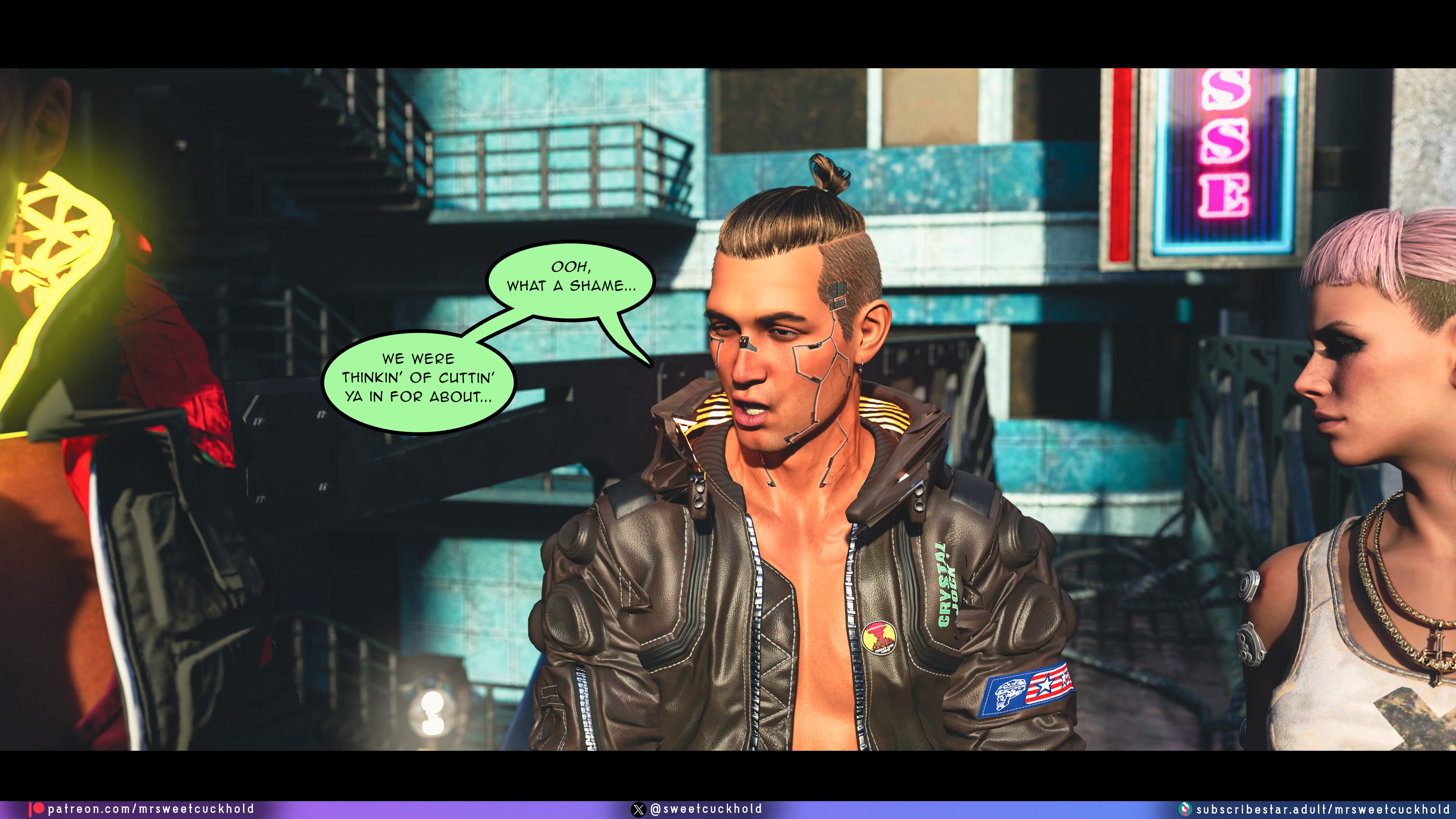Street Corruption (Cyberpunk 2077) [Mr.SweetCuckhold] Chapter 2 Page 46