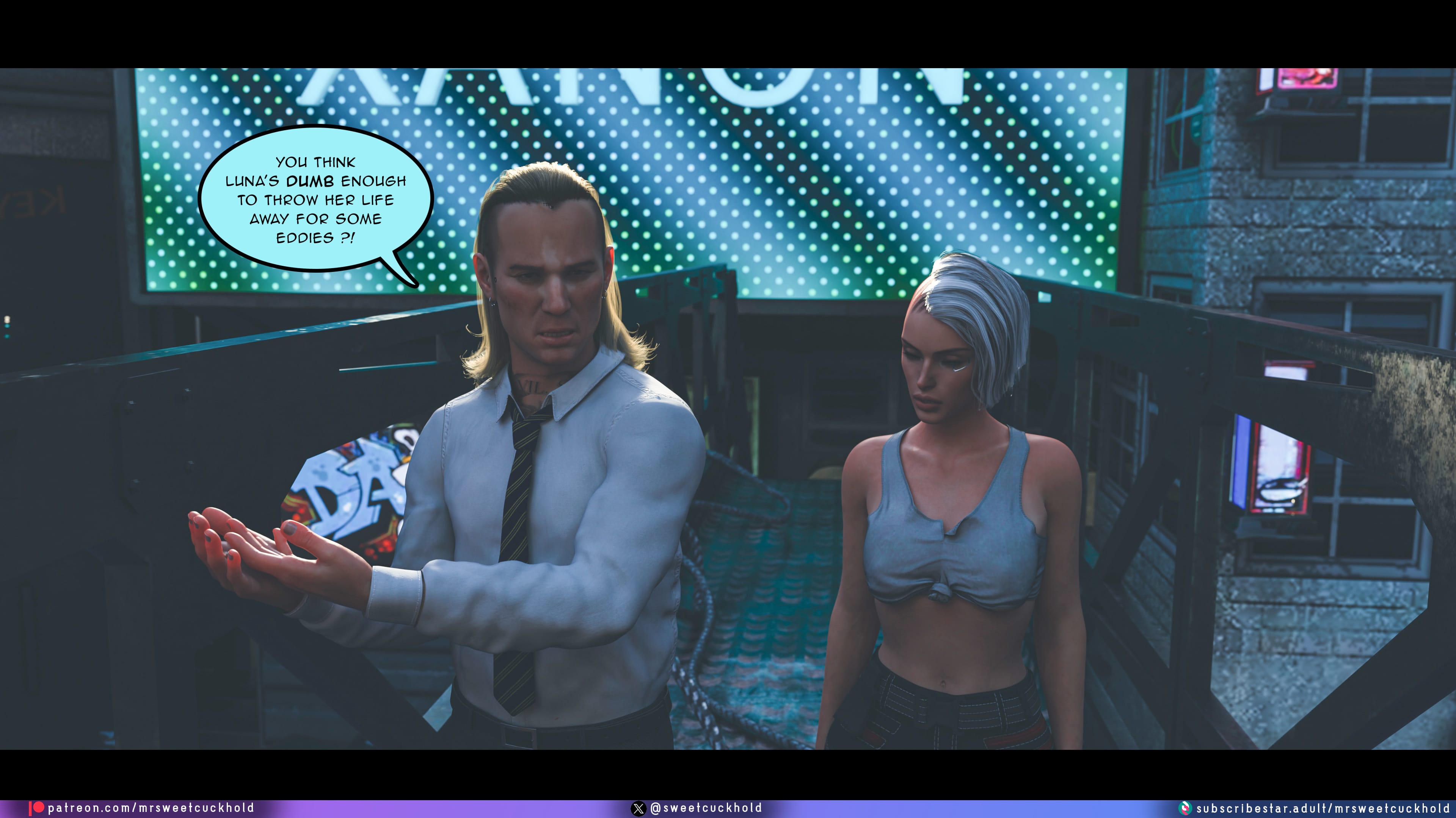 Street Corruption (Cyberpunk 2077) [Mr.SweetCuckhold] Chapter 2 Page 48