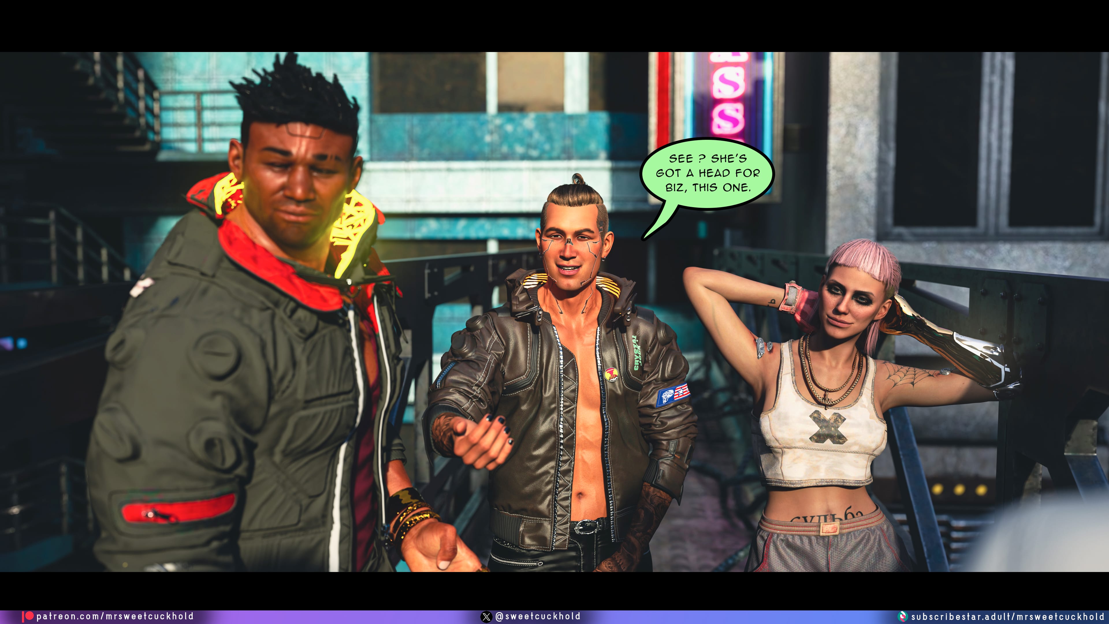 Street Corruption (Cyberpunk 2077) [Mr.SweetCuckhold] Chapter 2 Page 51