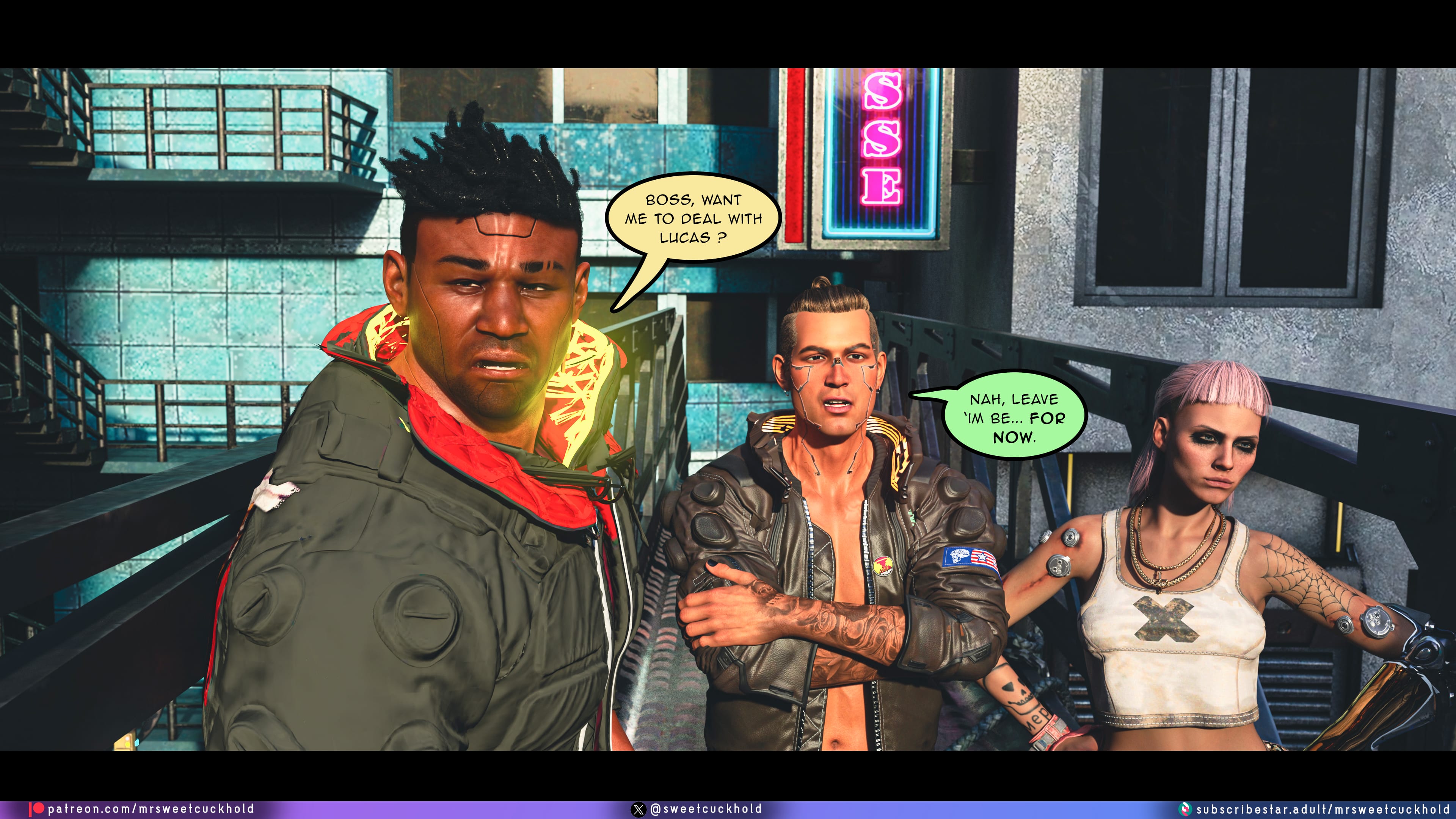 Street Corruption (Cyberpunk 2077) [Mr.SweetCuckhold] Chapter 2 Page 61