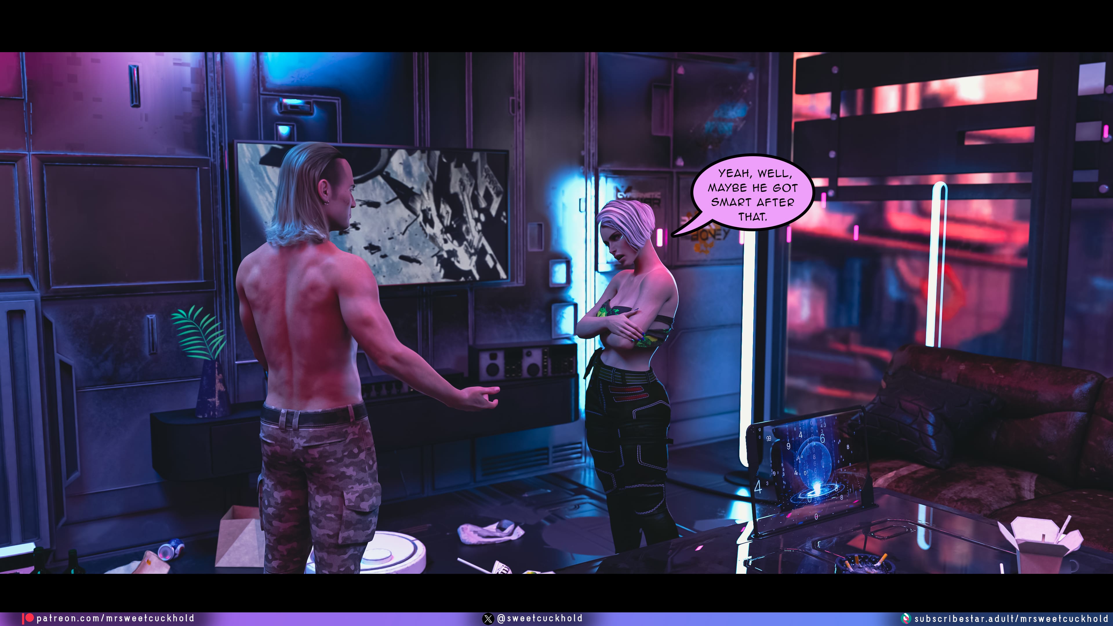 Street Corruption (Cyberpunk 2077) [Mr.SweetCuckhold] Chapter 3 Page 10