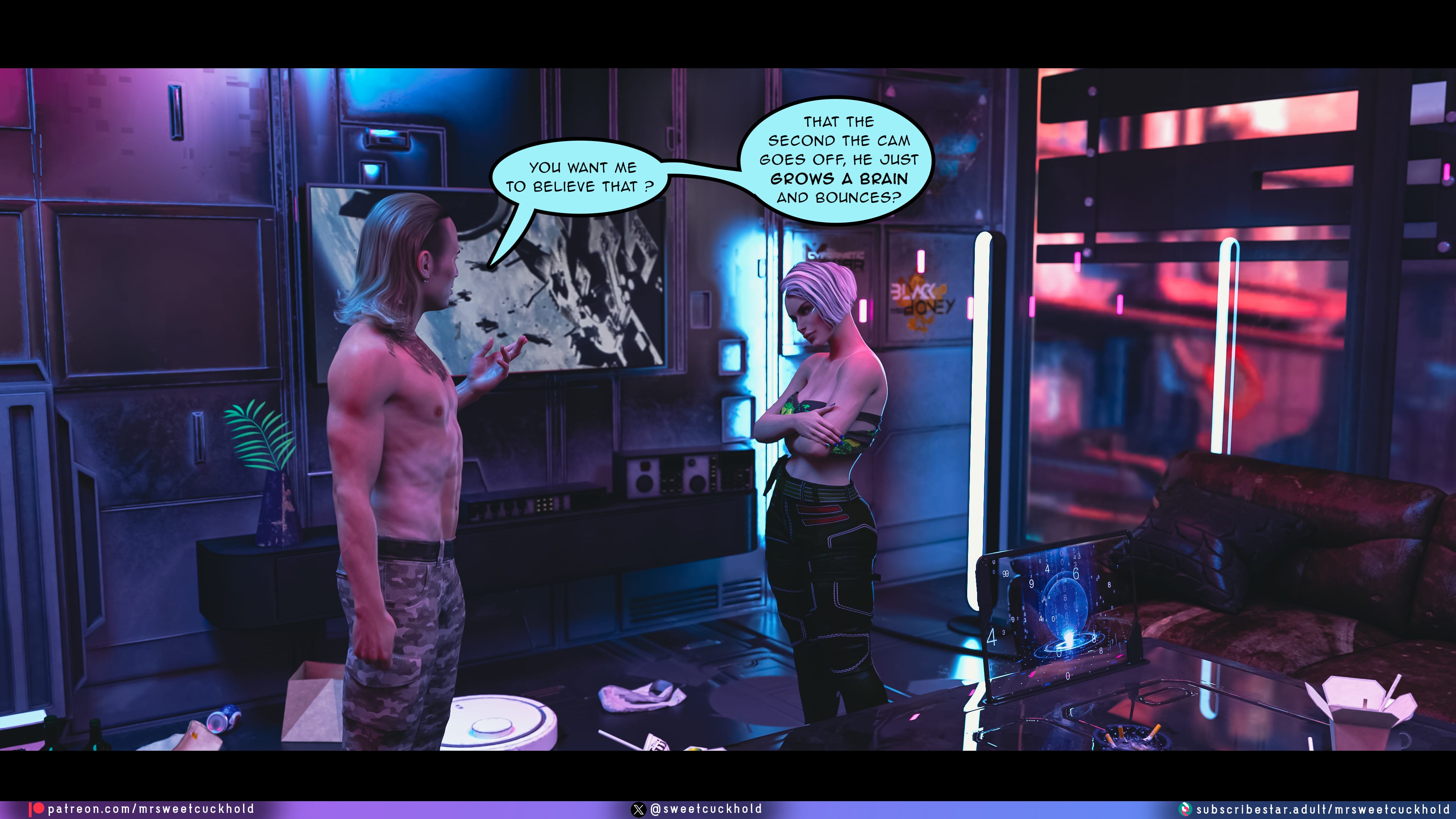 Street Corruption (Cyberpunk 2077) [Mr.SweetCuckhold] Chapter 3 Page 11