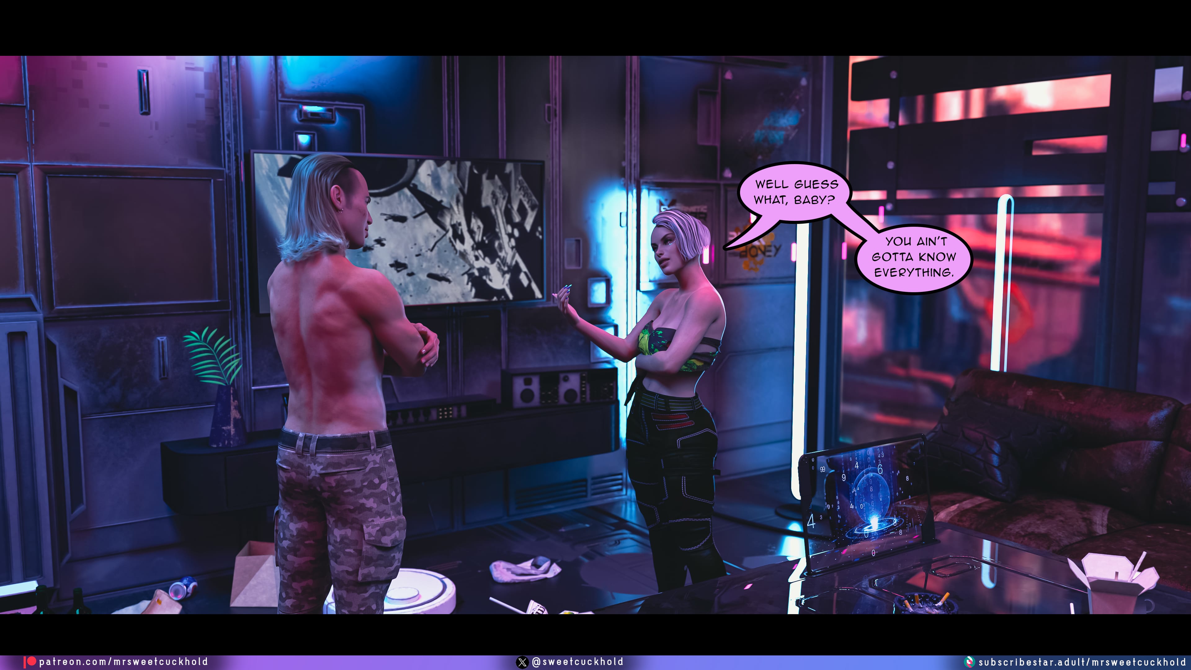 Street Corruption (Cyberpunk 2077) [Mr.SweetCuckhold] Chapter 3 Page 14