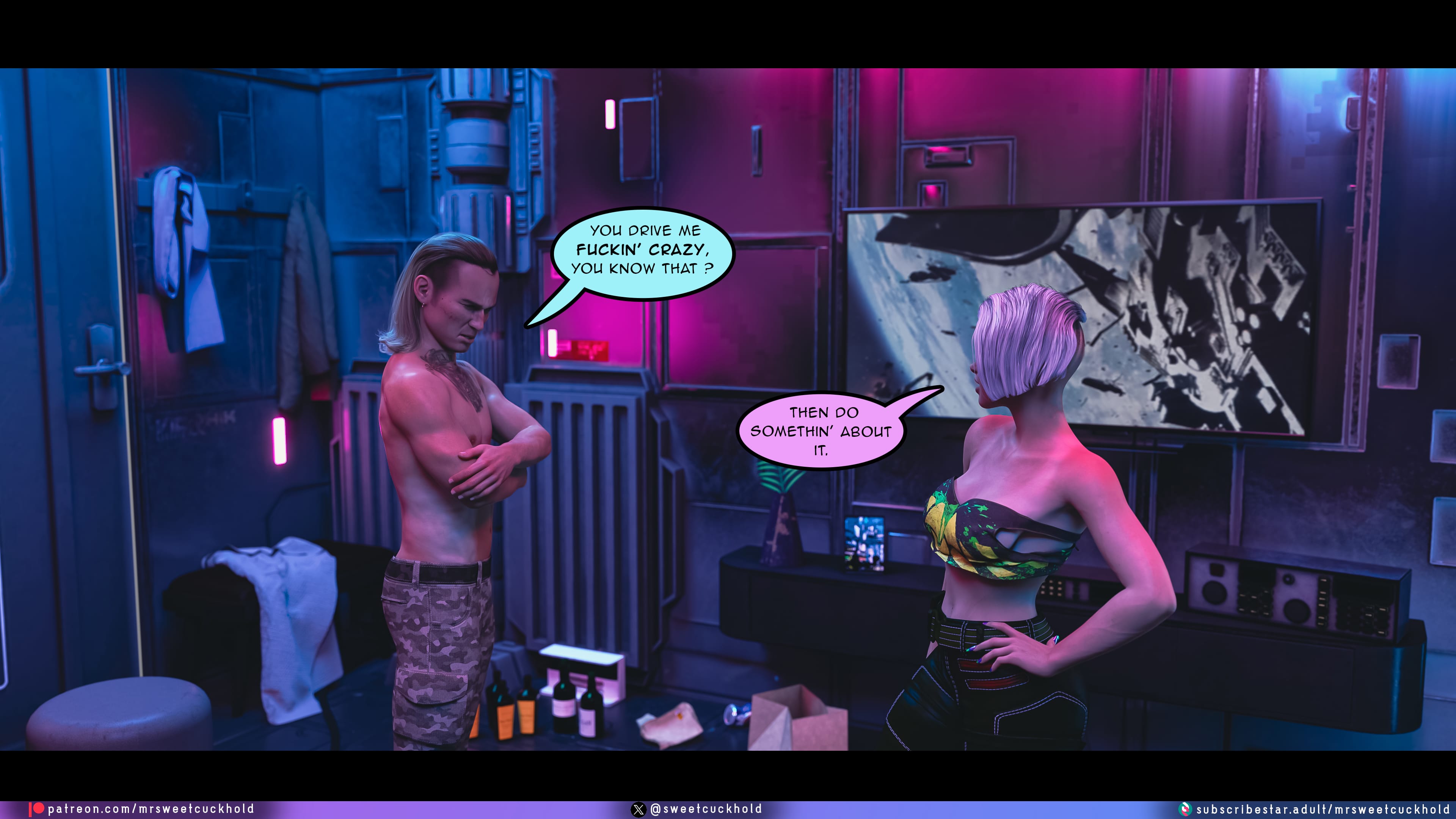 Street Corruption (Cyberpunk 2077) [Mr.SweetCuckhold] Chapter 3 Page 17