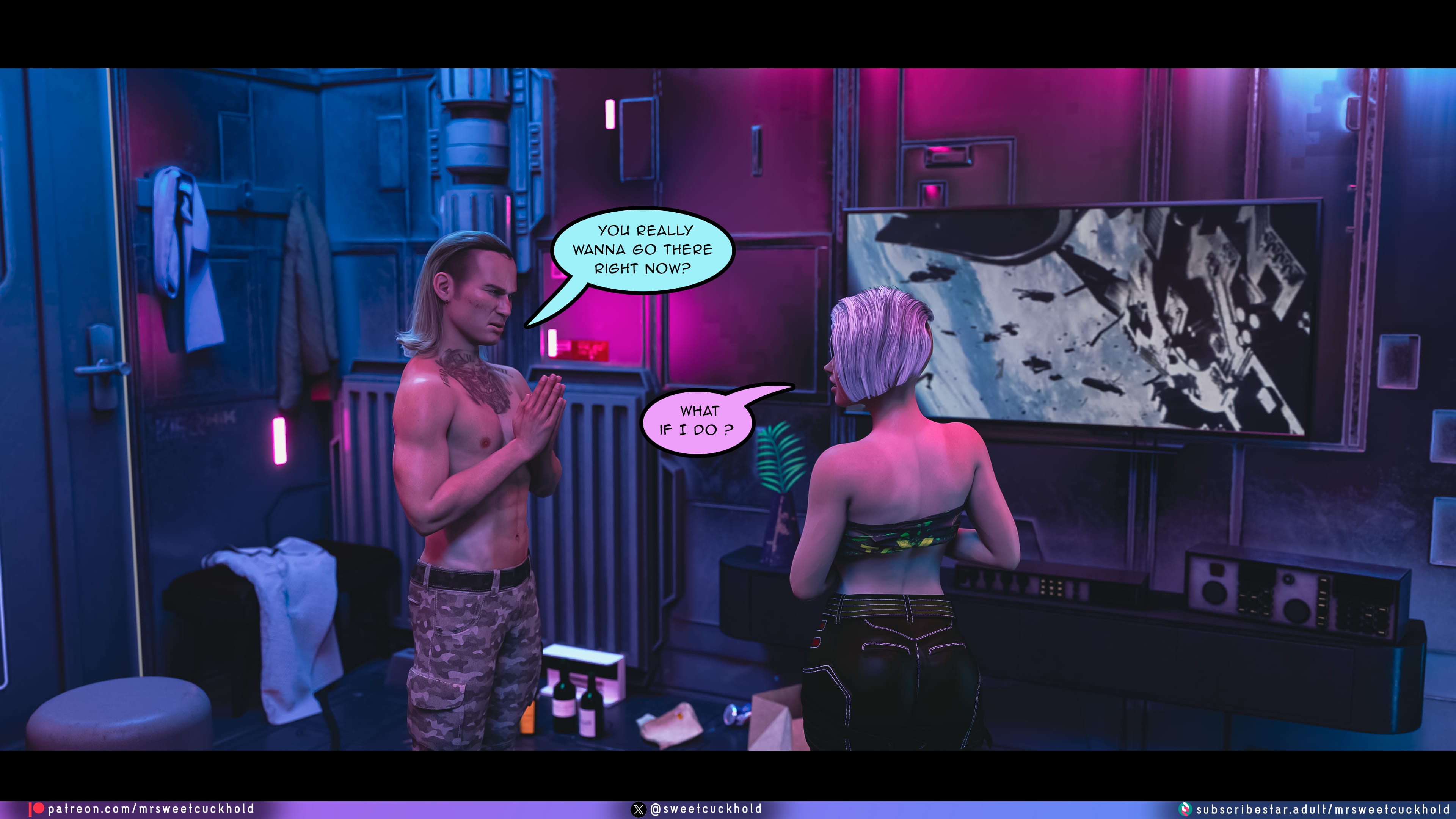 Street Corruption (Cyberpunk 2077) [Mr.SweetCuckhold] Chapter 3 Page 18