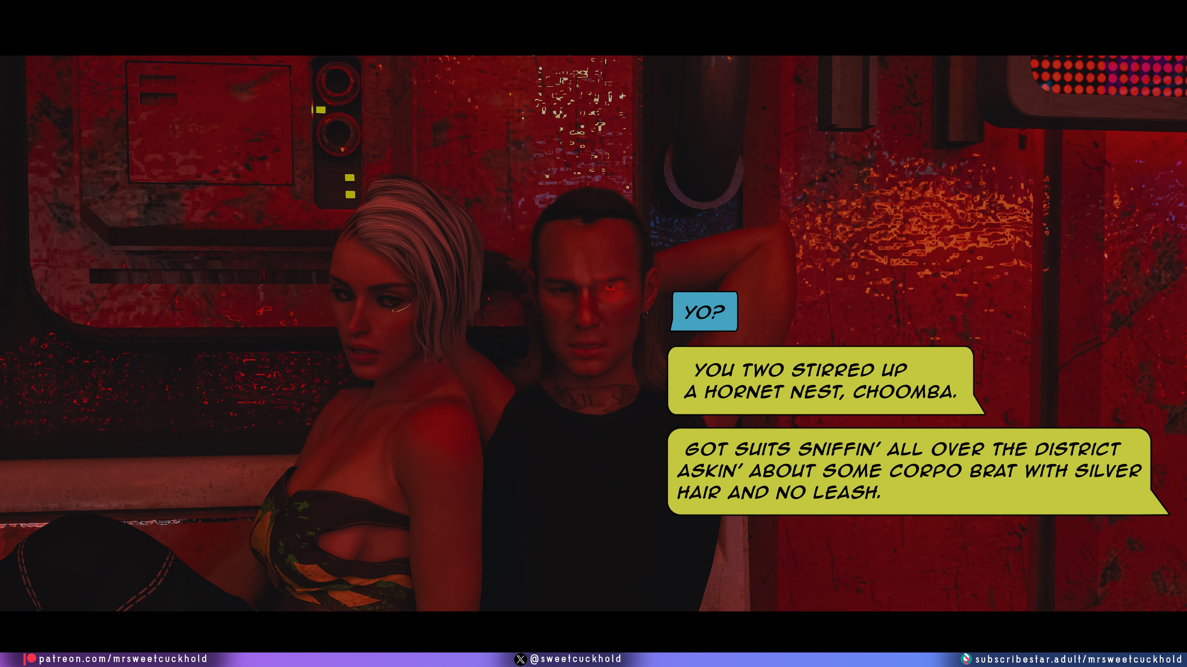 Street Corruption (Cyberpunk 2077) [Mr.SweetCuckhold] Chapter 3 Page 36