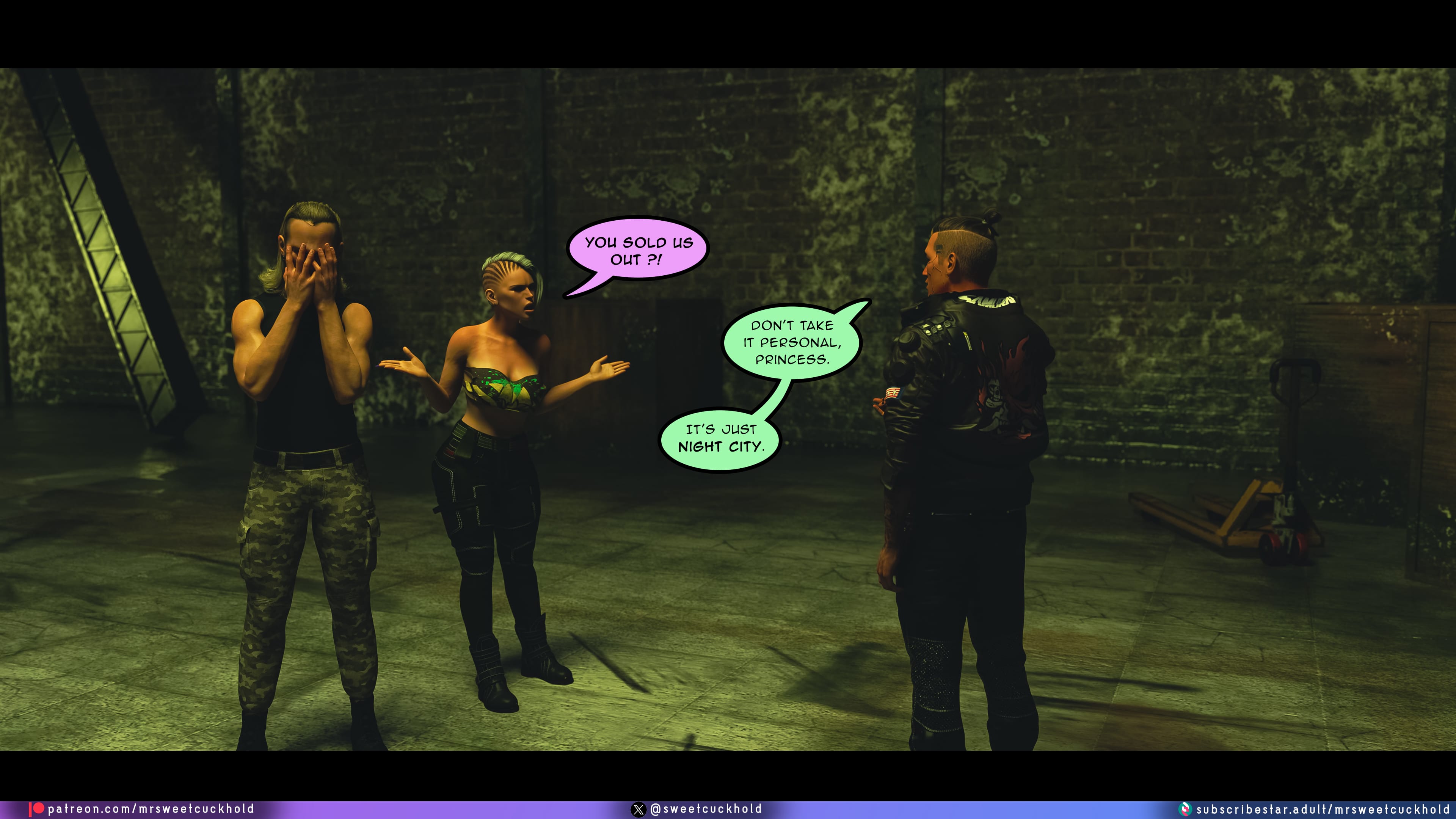 Street Corruption (Cyberpunk 2077) [Mr.SweetCuckhold] Chapter 3 Page 55
