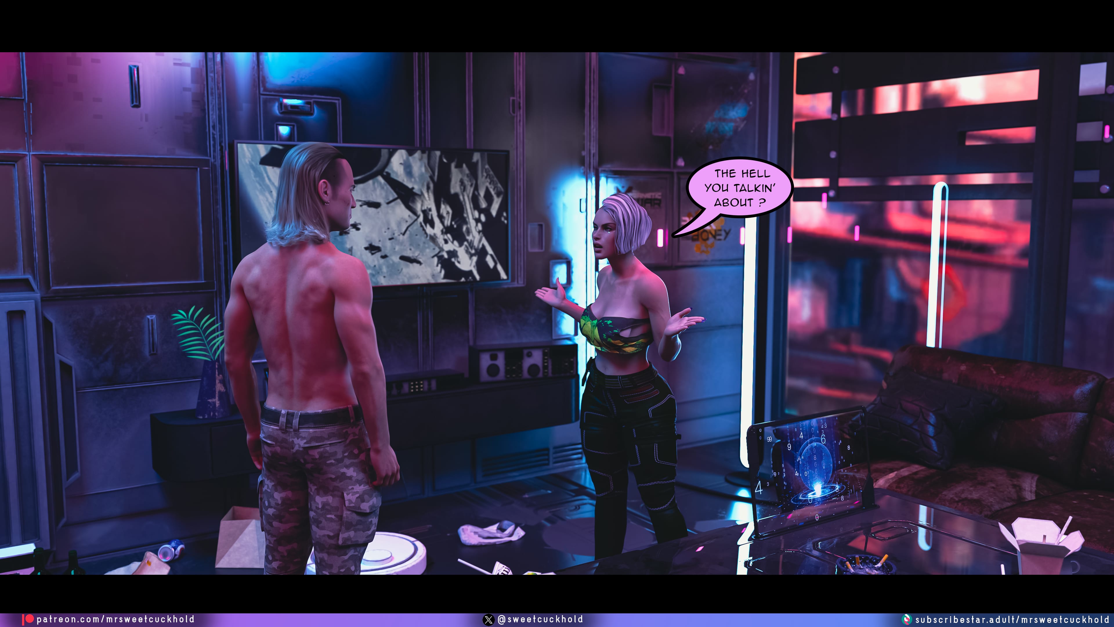 Street Corruption (Cyberpunk 2077) [Mr.SweetCuckhold] Chapter 3 Page 8