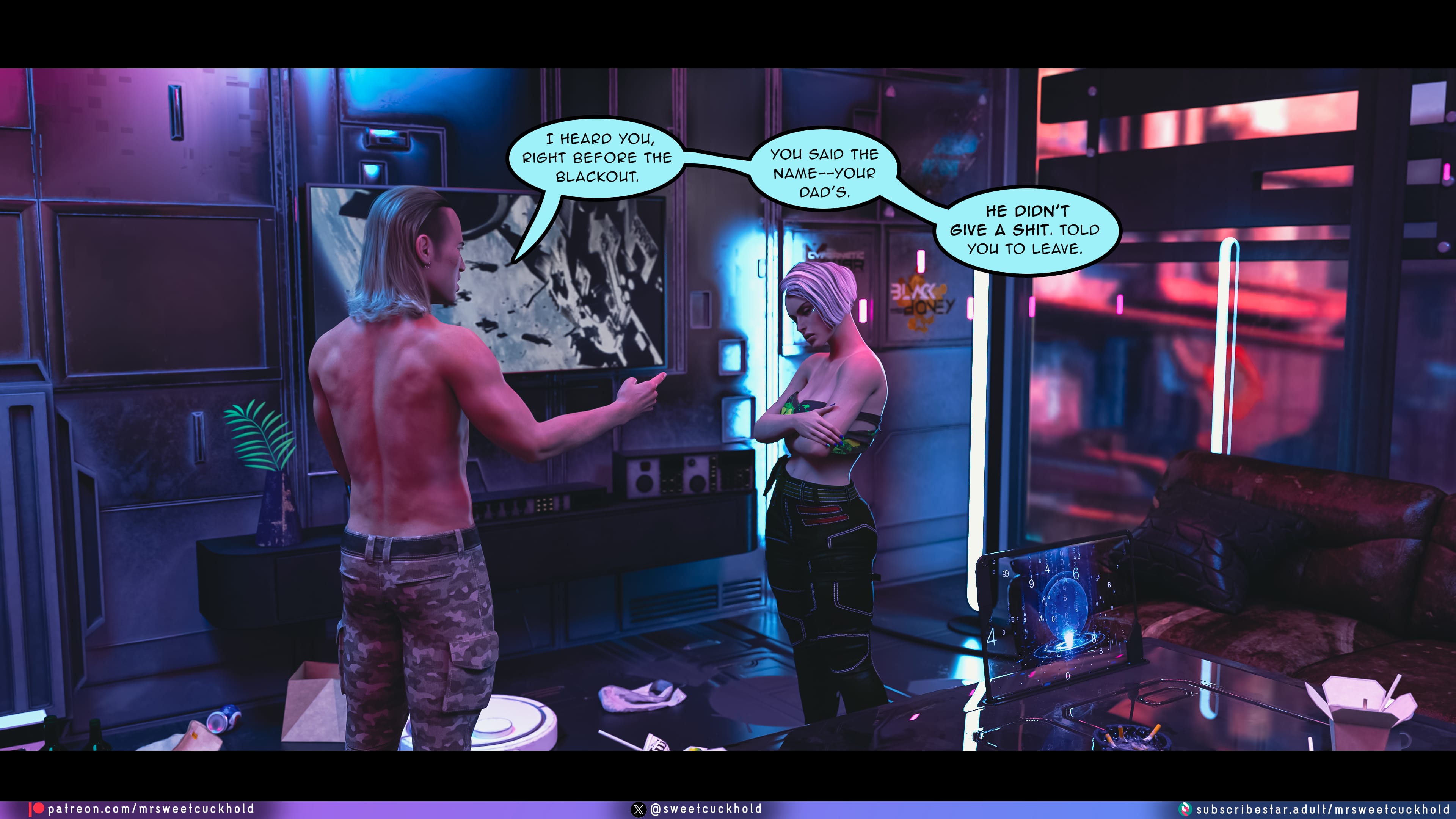 Street Corruption (Cyberpunk 2077) [Mr.SweetCuckhold] Chapter 3 Page 9