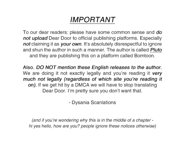 Dear Door Chapter 21 Page 1