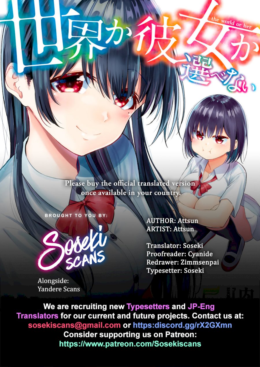 Sekai ka Kanojo ka Erabenai Chapter 20: The 20Th Decision: Do I Have A Chance…? Page 1