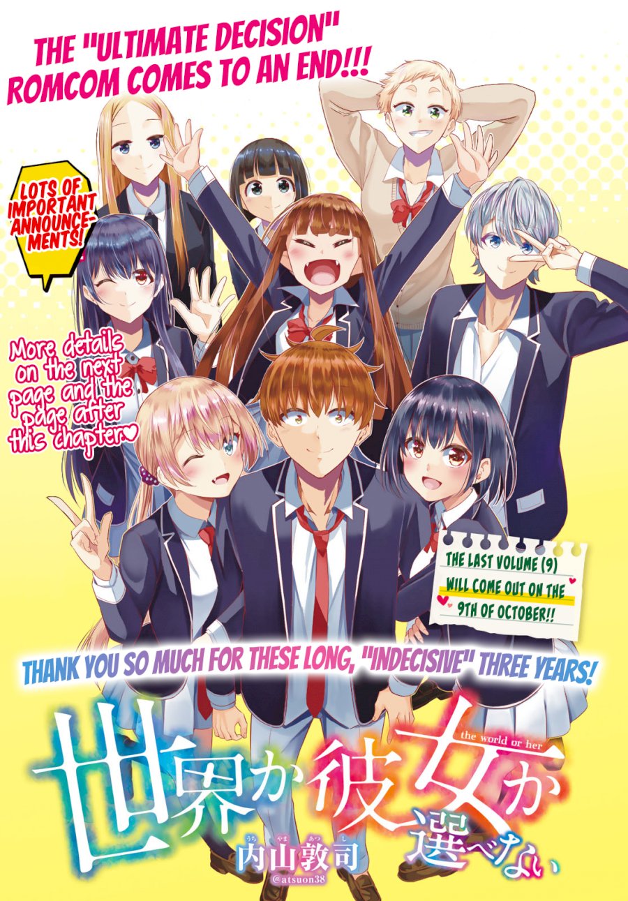 Sekai ka Kanojo ka Erabenai Chapter 40: The 40Th Decision: The Ultimate Decision Page 2