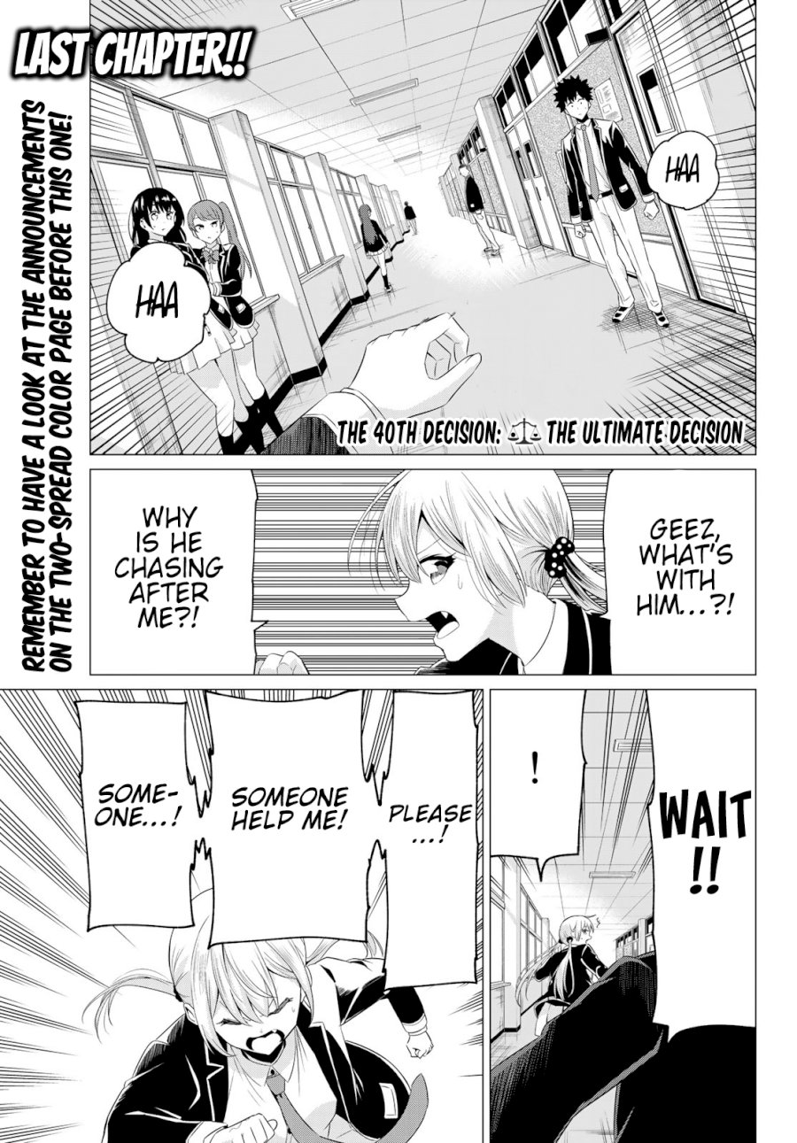 Sekai ka Kanojo ka Erabenai Chapter 40: The 40Th Decision: The Ultimate Decision Page 4