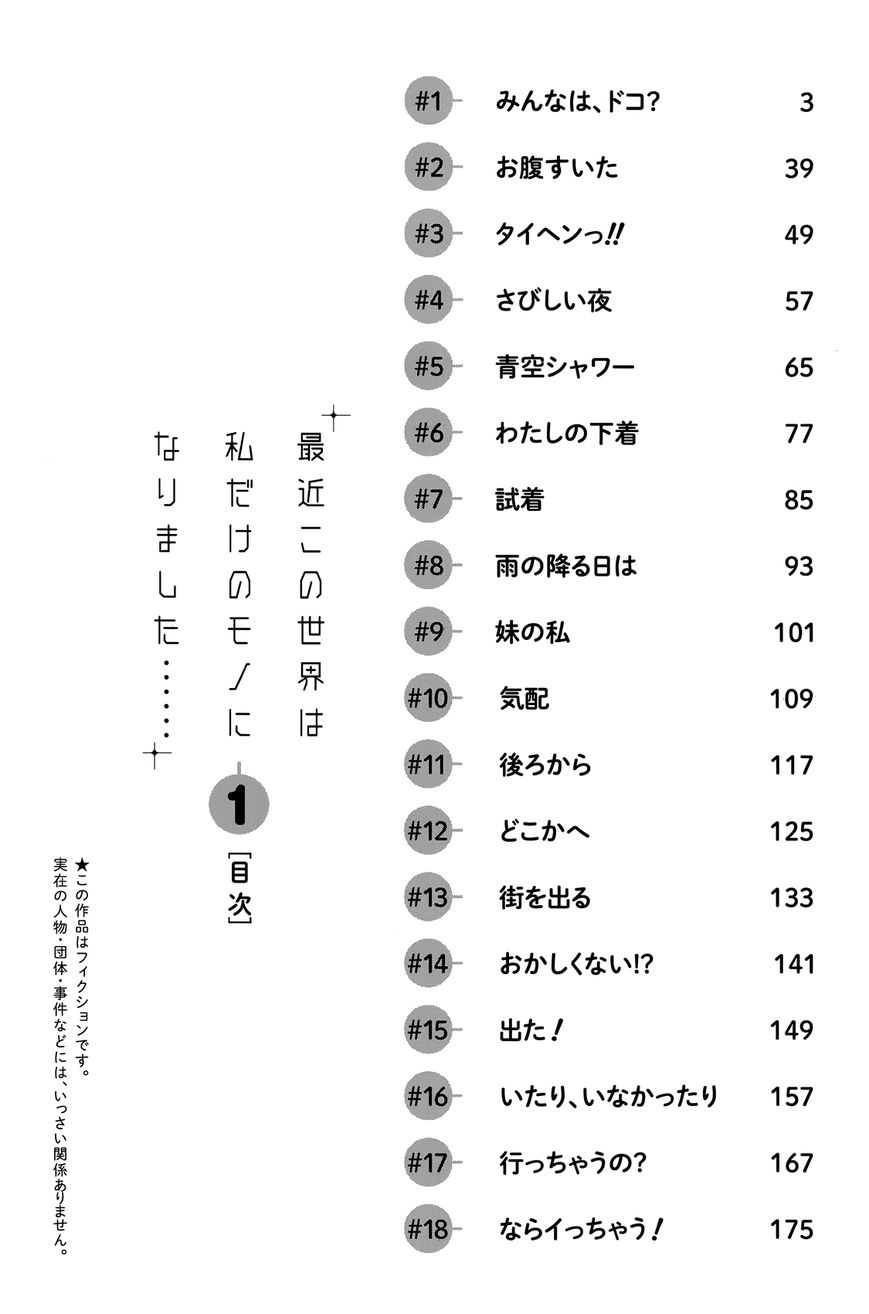 Saikin Kono Sekai wa Watashi dake no Mono ni Narimashita…… Chapter 1 Page 7