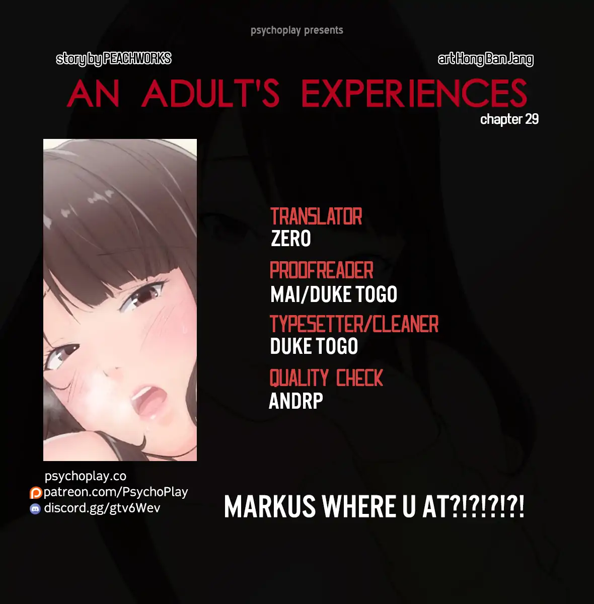 An Adult’s Experiences Chapter 29 Page 1