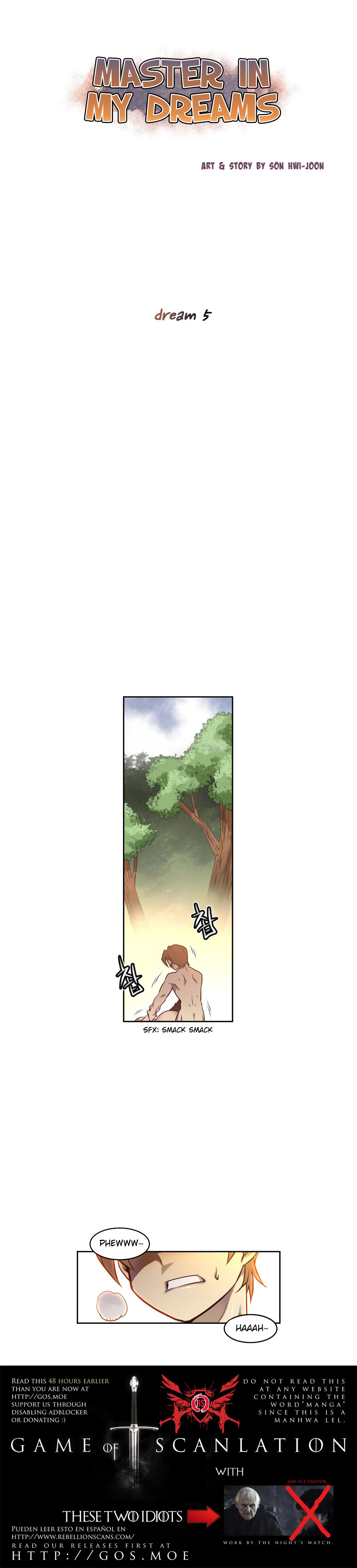 Master in My Dreams Chapter 5 Page 1