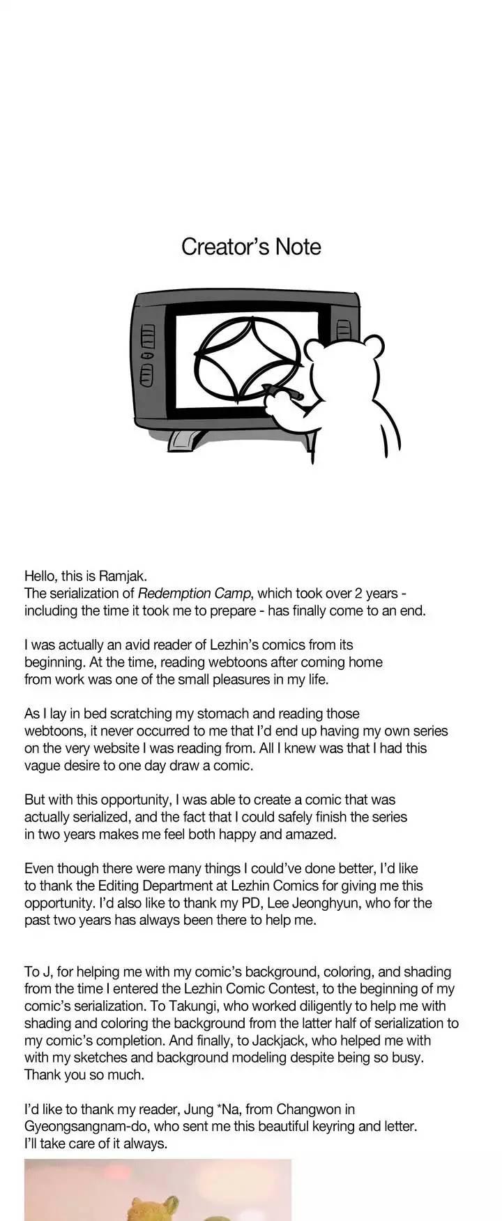 Redemption Camp Chapter 59.5 Page 1