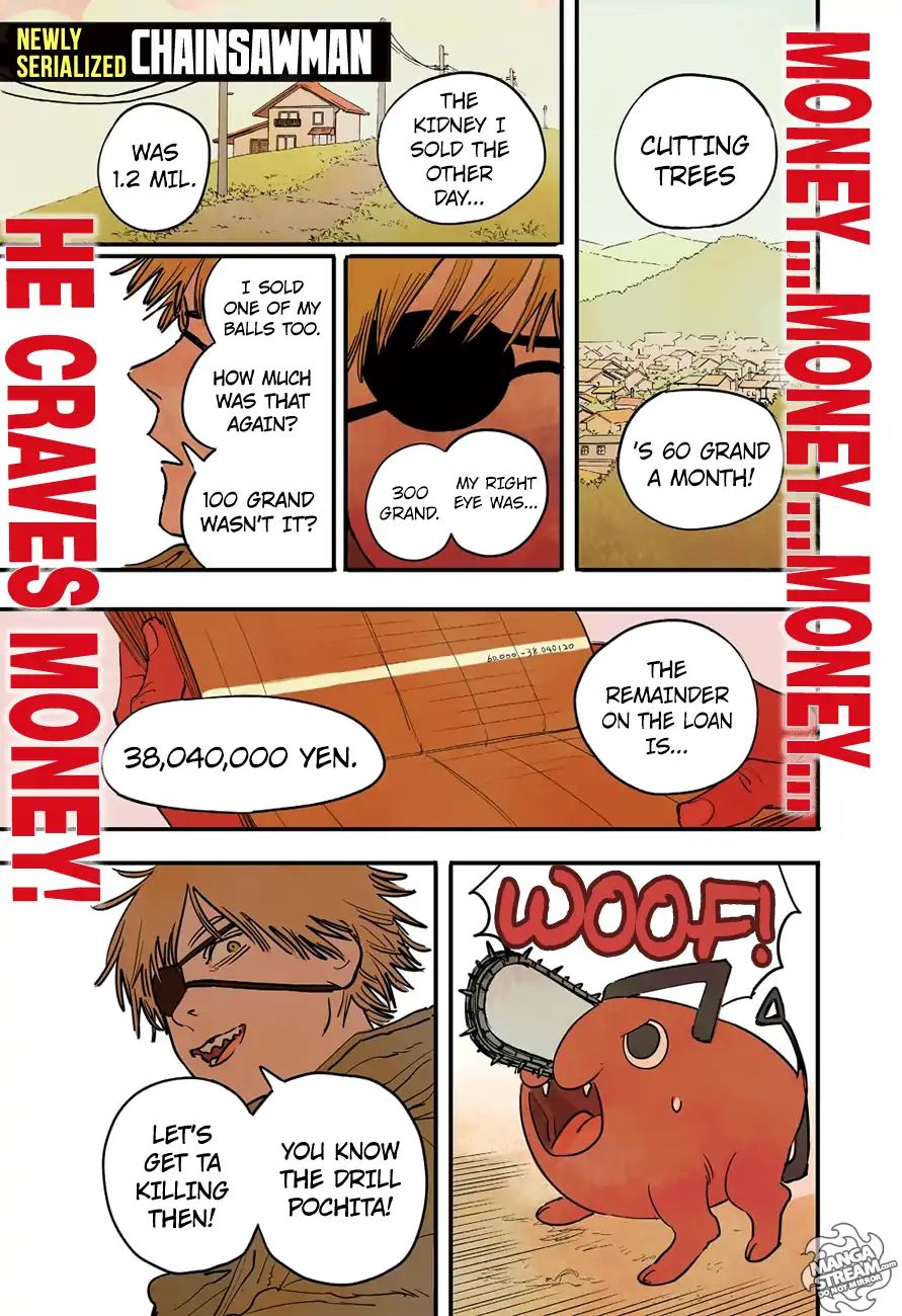 Chainsaw Man Chapter 1: A Dog And A Chainsaw Page 2