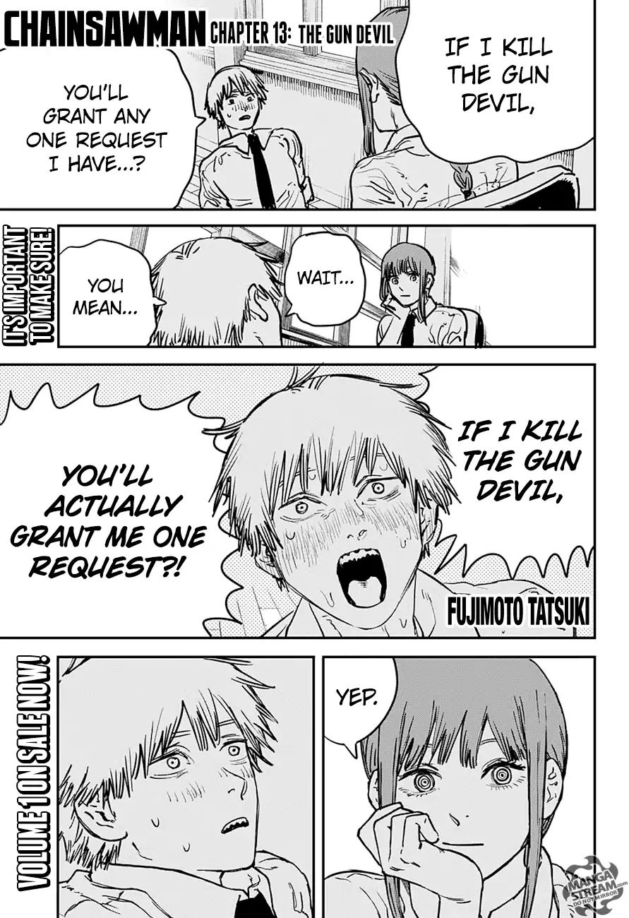 Chainsaw Man Chapter 13: The Gun Devil Page 1