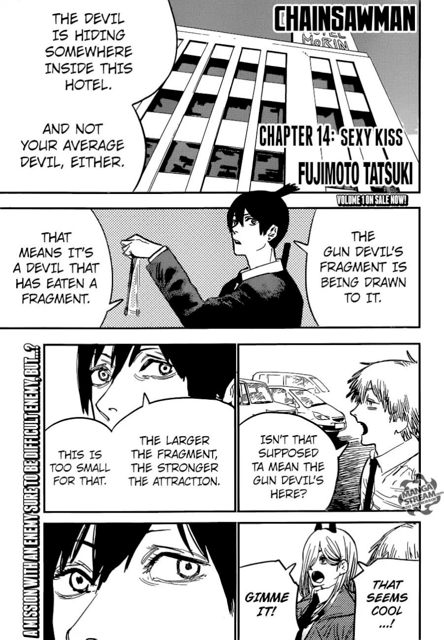 Chainsaw Man Chapter 14: Sexy Kiss Page 1
