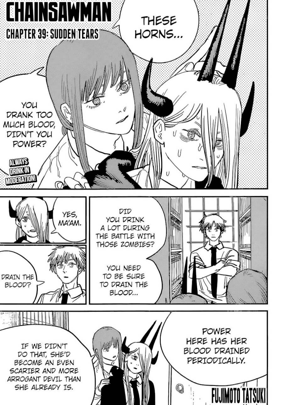 Chainsaw Man Chapter 39: Sudden Tears Page 1