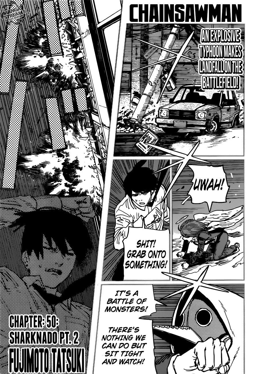 Chainsaw Man Chapter 50: Sharknado Pt. 2 Page 1
