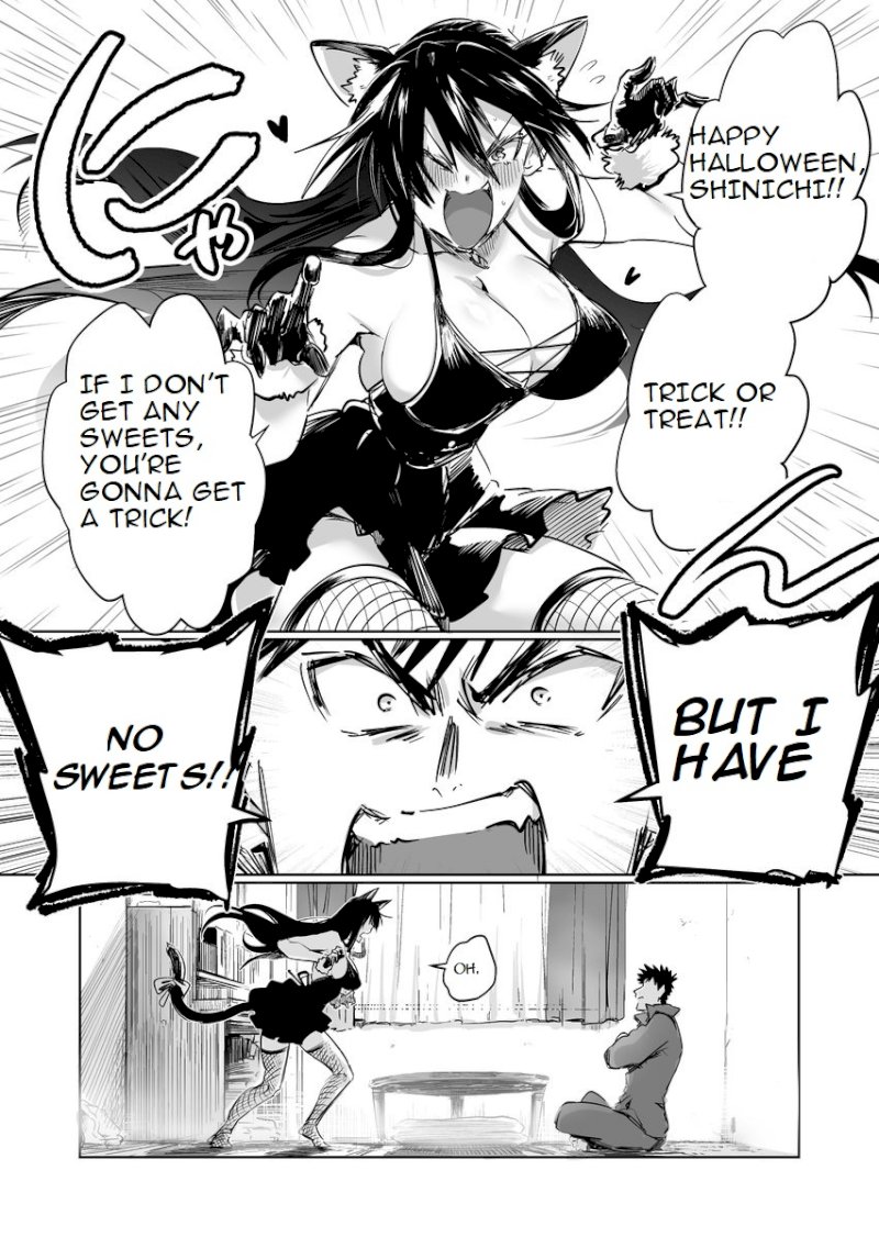 Do Chokkyuu Kareshi x Kanojo Chapter 24.75: Halloween Twitter Omake Page 1