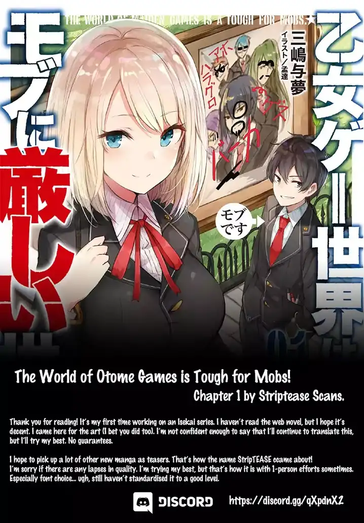 Otome Game Sekai wa Mob ni Kibishii Sekai desu Chapter 1 Page 50