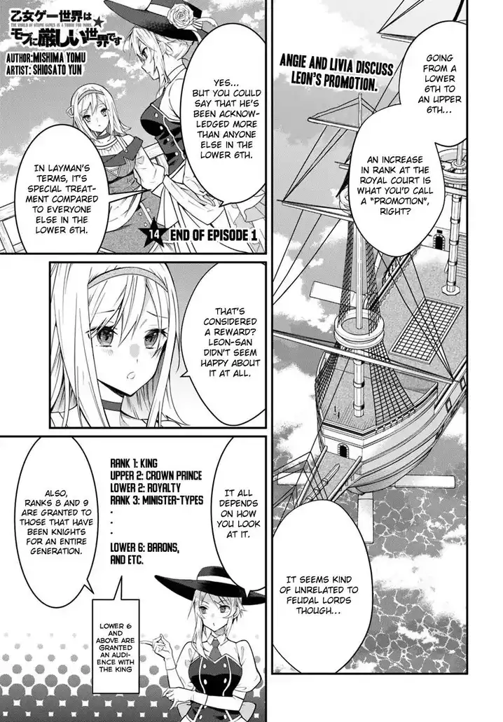 Otome Game Sekai wa Mob ni Kibishii Sekai desu Chapter 14 Page 2