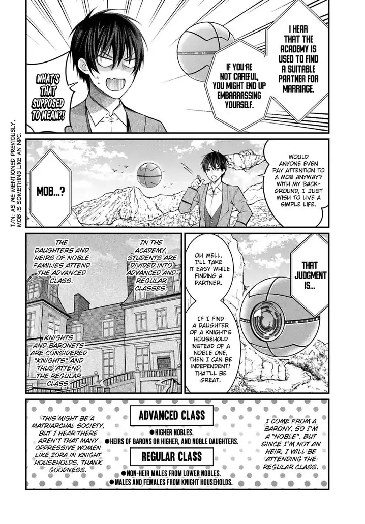 Otome Game Sekai wa Mob ni Kibishii Sekai desu Chapter 4 Page 5