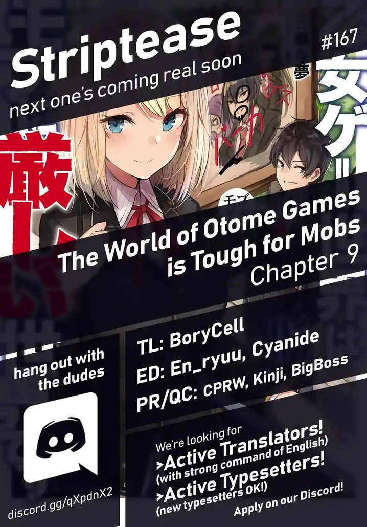 Otome Game Sekai wa Mob ni Kibishii Sekai desu Chapter 9 Page 1