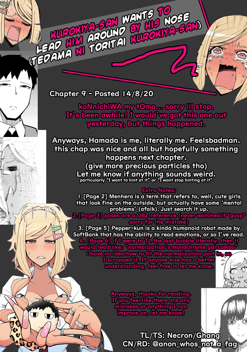 Tedama ni Toritai Kurokiya-san Chapter 9: I Want To Hint At It Page 19