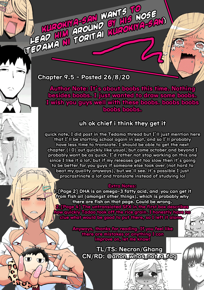 Tedama ni Toritai Kurokiya-san Chapter 9.5: I Want To Take It Off Page 5