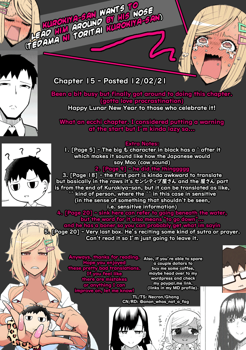 Tedama ni Toritai Kurokiya-san Chapter 15 Page 22