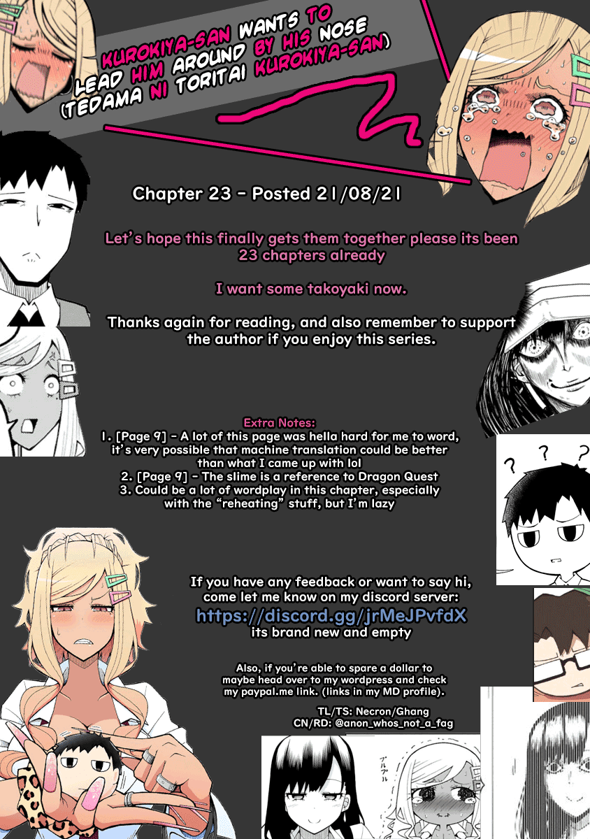 Tedama ni Toritai Kurokiya-san Chapter 23 Page 19