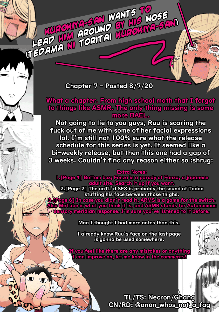 Tedama ni Toritai Kurokiya-san Chapter 7: I Want To Sleep Page 19
