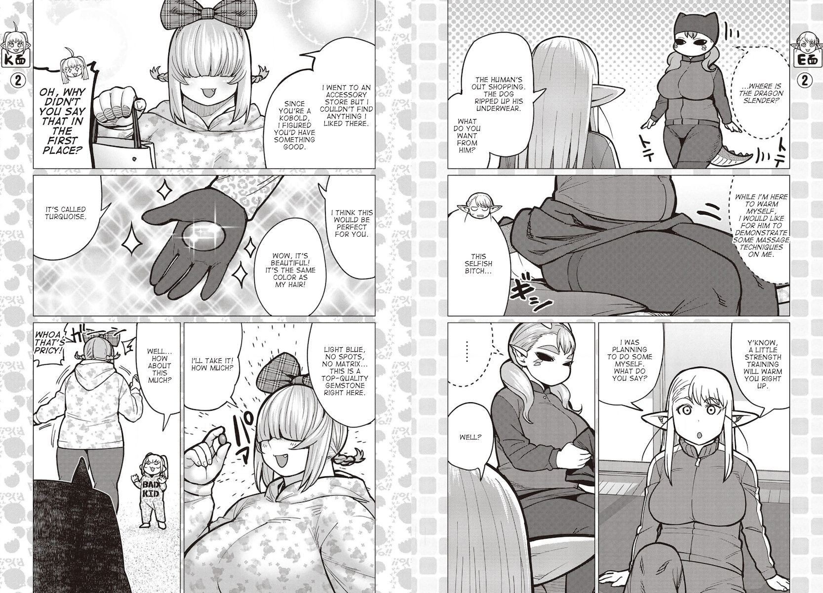 Elf-San Wa Yaserarenai. Chapter 35 Page 3