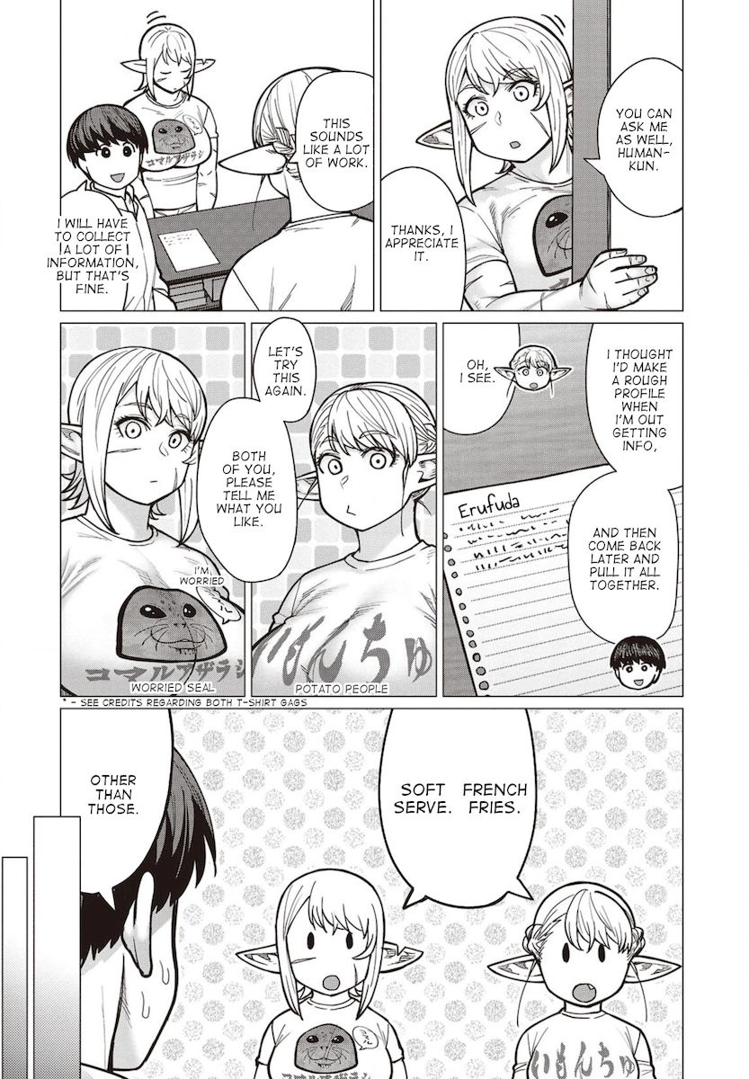 Elf-San Wa Yaserarenai. Chapter 37 Page 9