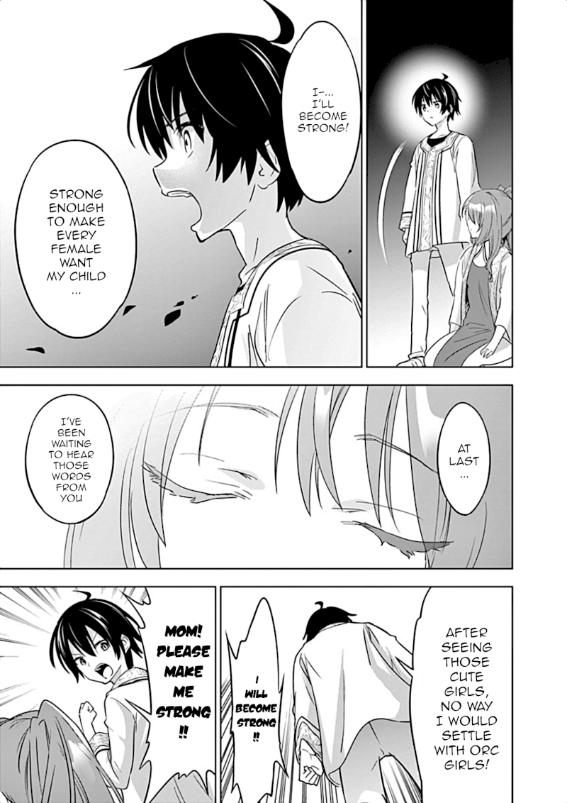 Shijou Saikyou Orc-san no Tanoshii Tanetsuke Harem Zukuri Chapter 1: My Reason To Become Strong Page 33