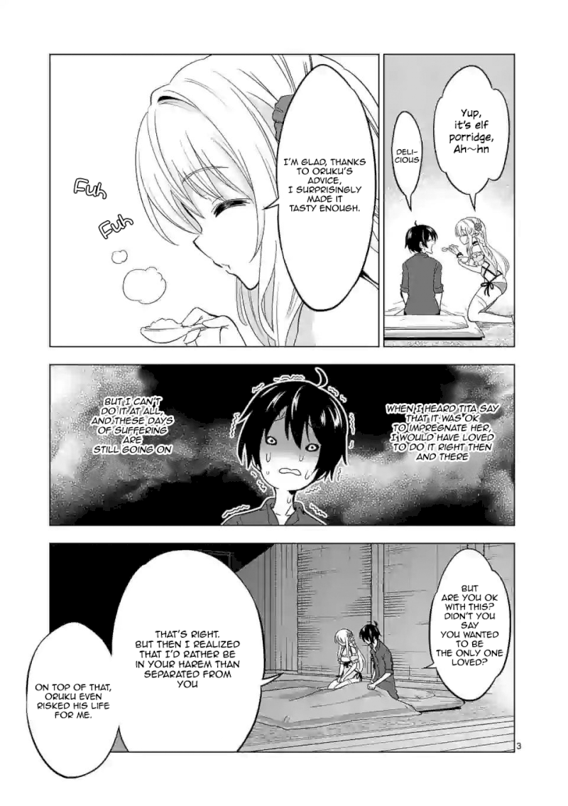 Shijou Saikyou Orc-san no Tanoshii Tanetsuke Harem Zukuri Chapter 22: The Orc And The Elf Are United Page 4