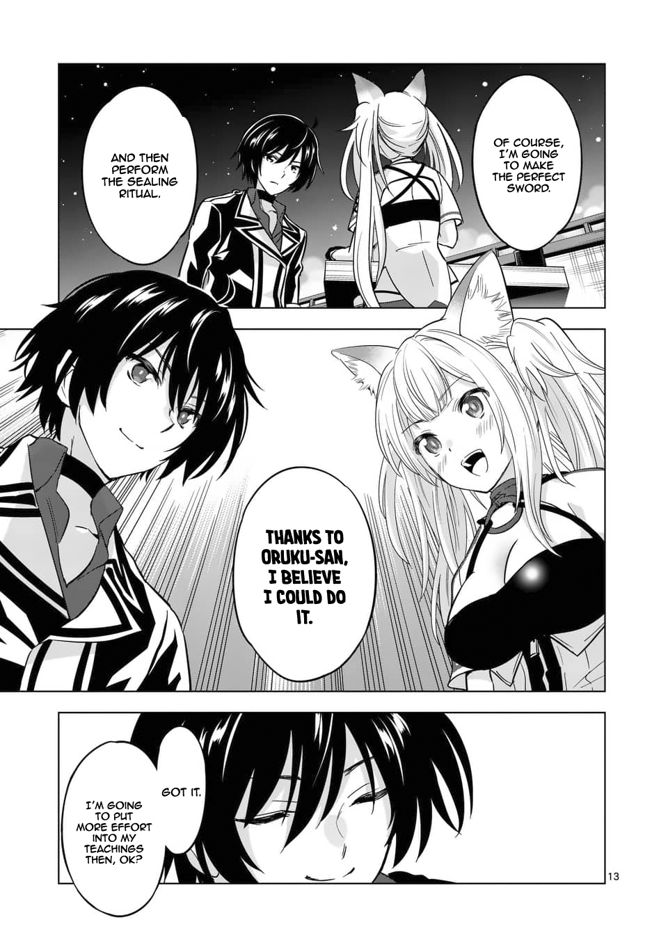 Shijou Saikyou Orc-san no Tanoshii Tanetsuke Harem Zukuri Chapter 33: Orc-San And Kitsune-San’s Sad Memories Page 14
