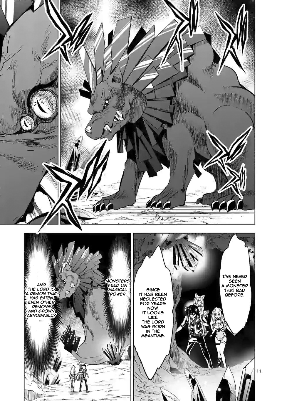 Shijou Saikyou Orc-san no Tanoshii Tanetsuke Harem Zukuri Chapter 34: Orc-San And Orichalcum Digging Page 12
