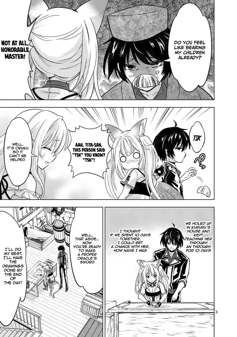 Shijou Saikyou Orc-san no Tanoshii Tanetsuke Harem Zukuri Chapter 34: Orc-San And Orichalcum Digging Page 4