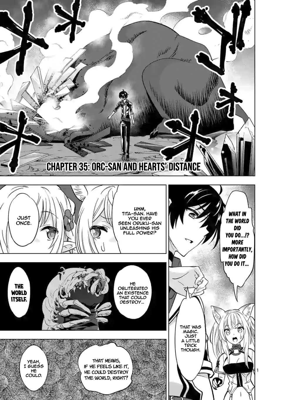 Shijou Saikyou Orc-san no Tanoshii Tanetsuke Harem Zukuri Chapter 35: Orc-San And Hearts Distance Page 2