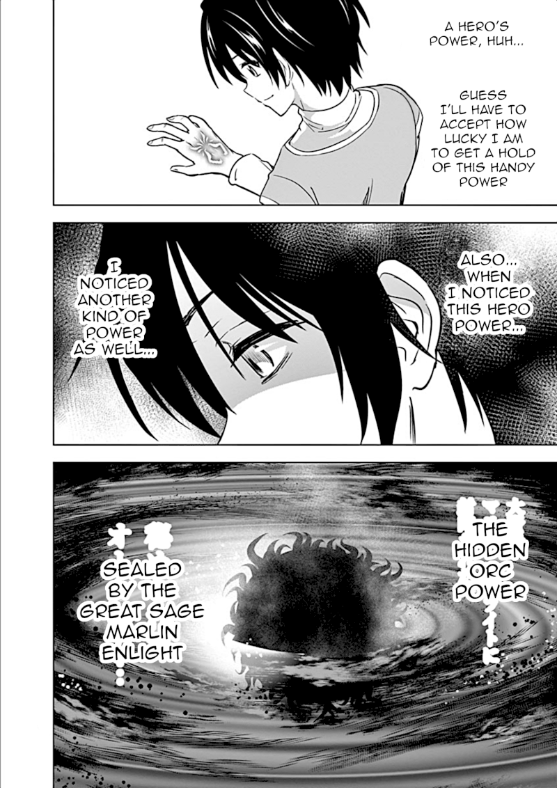 Shijou Saikyou Orc-san no Tanoshii Tanetsuke Harem Zukuri Chapter 7: Hero’s Power Page 14